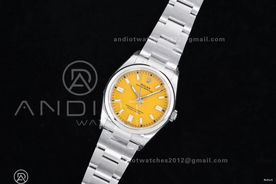Perpetual V2 Dial DD3230 1:1 Best VSF 36mm Oyster 904L Steel Yellow Edition 126000 0416